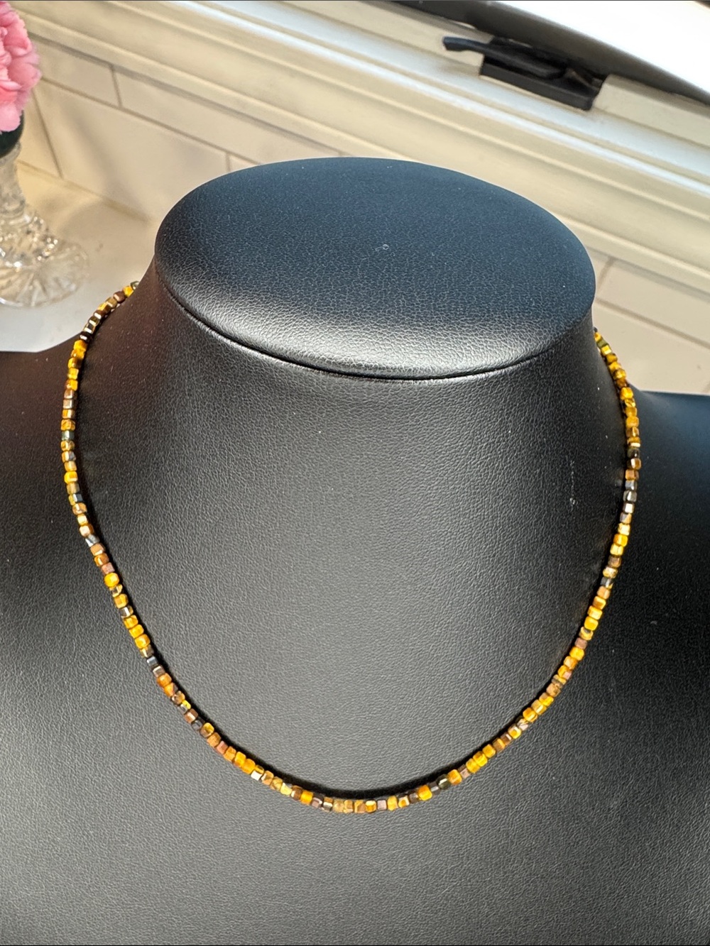 16” Tiger Eye Necklace (listing is for one): N2003